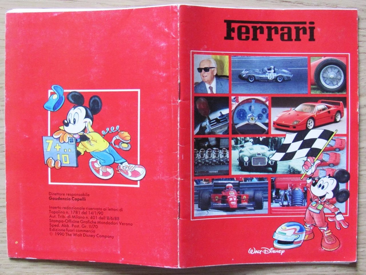 TOPOLINO FERRARI - Album Completo Allegato al N.1781, 1990