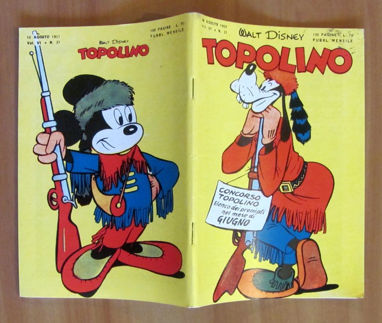 TOPOLINO N.31 Maggio 1951 - RISTAMPA ANASTATICA