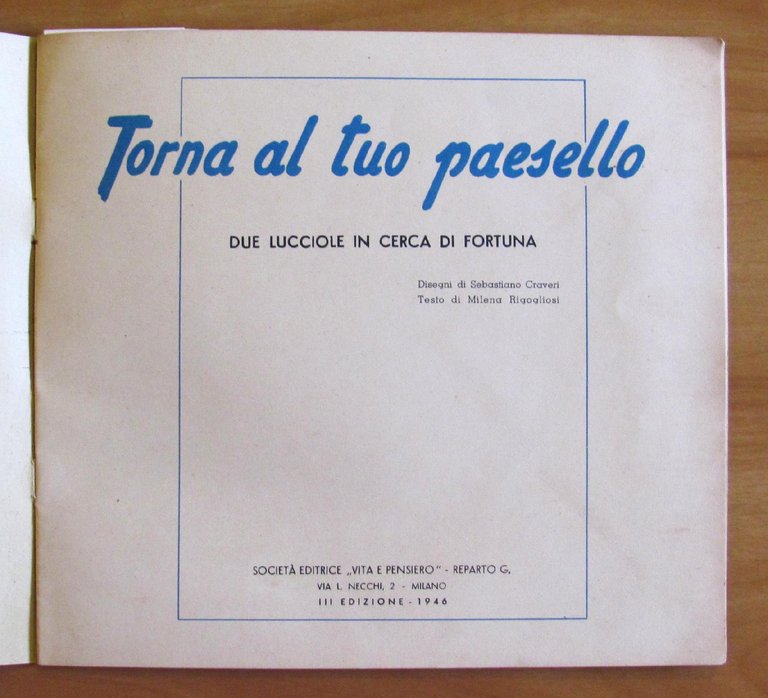 TORNA AL TUO PAESELLO - Due Lucciole in cerca di …