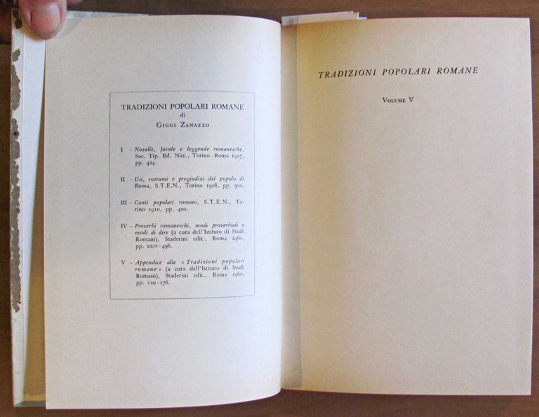 TRADIZIONI POPOLARI ROMANE - Appendice, 1960 | Immagine Gallery 2