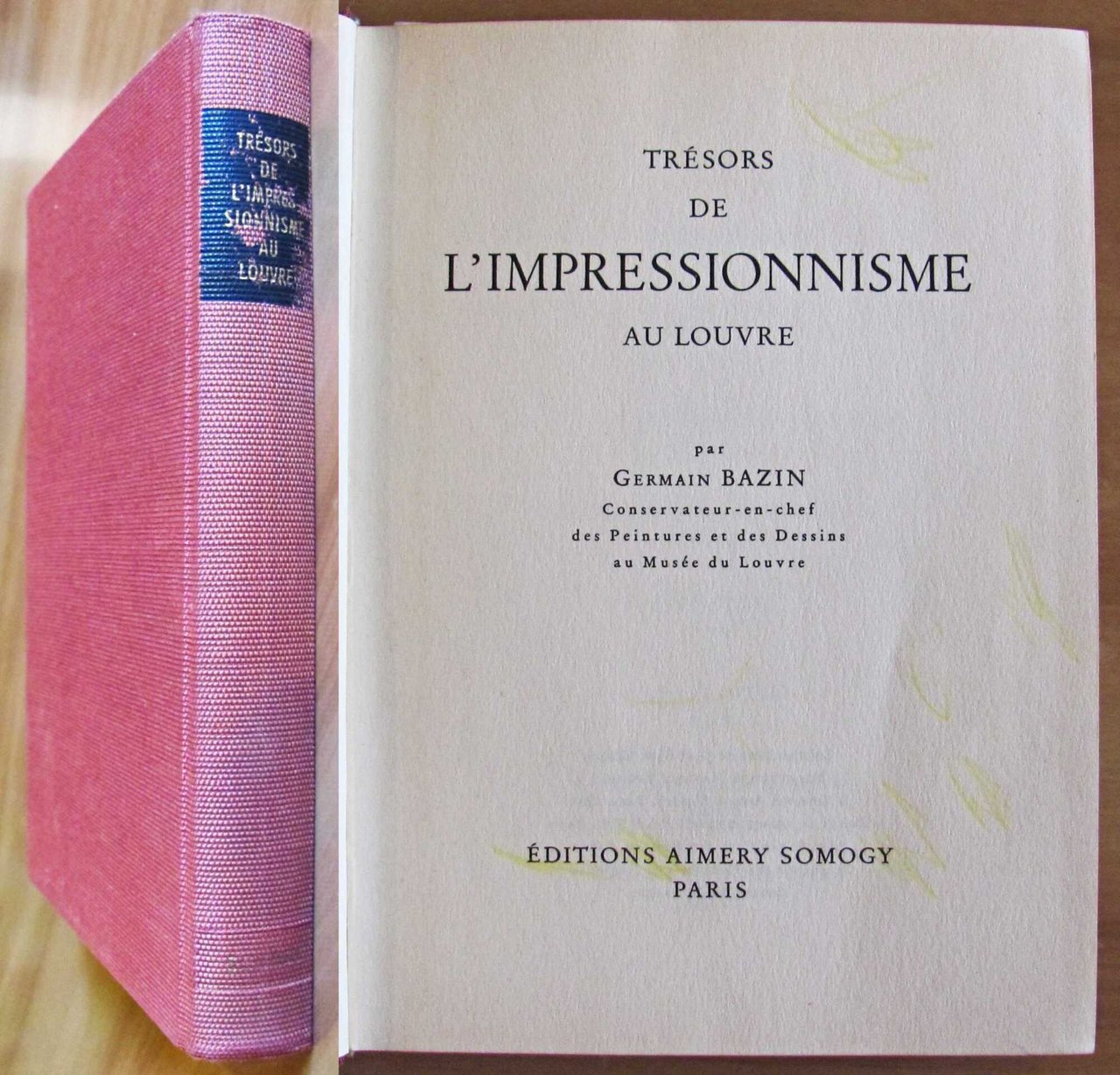 TRESORS DE L'IMPRESSIONISME AU LOUVRE, 1958