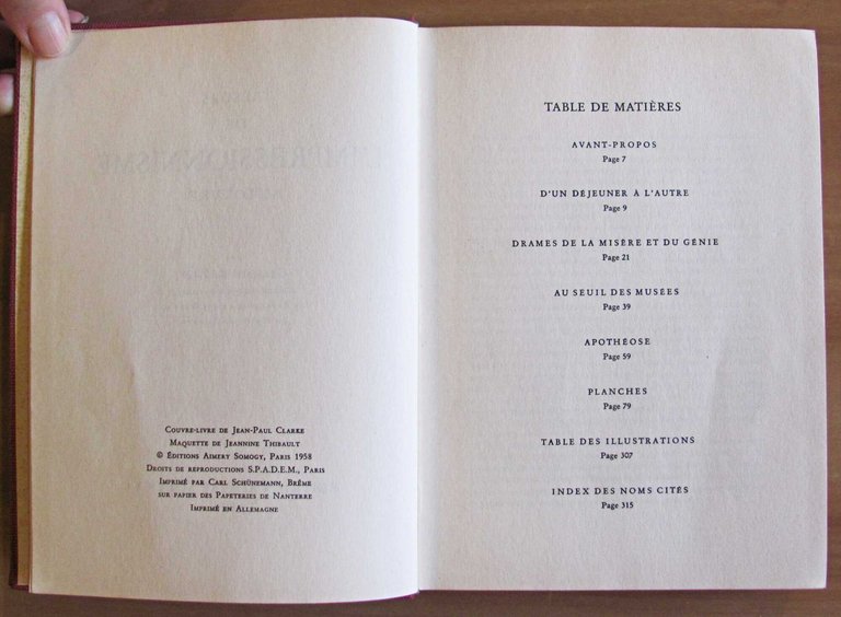 TRESORS DE L'IMPRESSIONISME AU LOUVRE, 1958