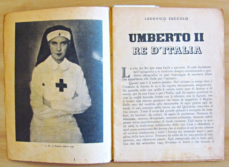 Umberto II Re d'Italia, 1946 con foto