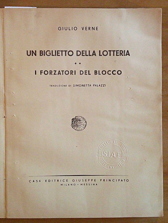 UN BIGLIETTO DELLA LOTTERIA e I FORZATORI DEL BLOCCO, 1953