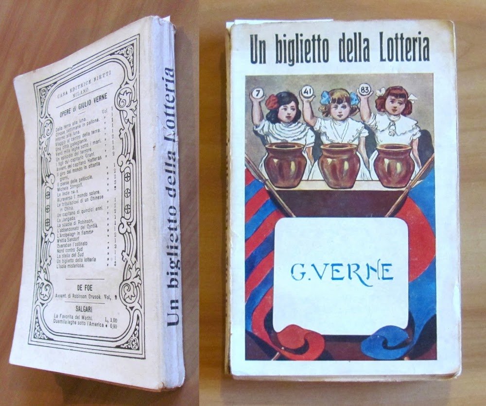 UN BIGLIETTO DELLA LOTTERIA, s.d. 1910 ca. - ill. ROUX
