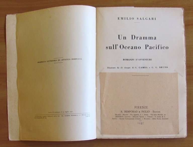 UN DRAMMA NELL'OCEANO PACIFICO - ill. di GAMBA e G. …