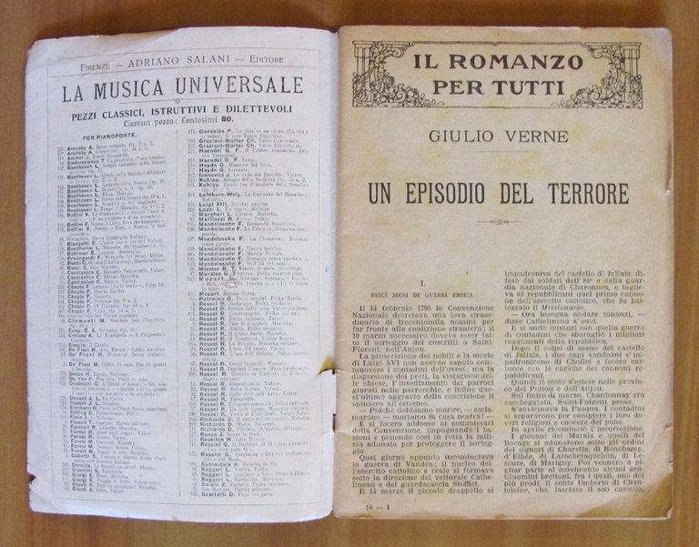 UN EPISODIO DEL TERRORE - Il Romanzo per Tutti N.16