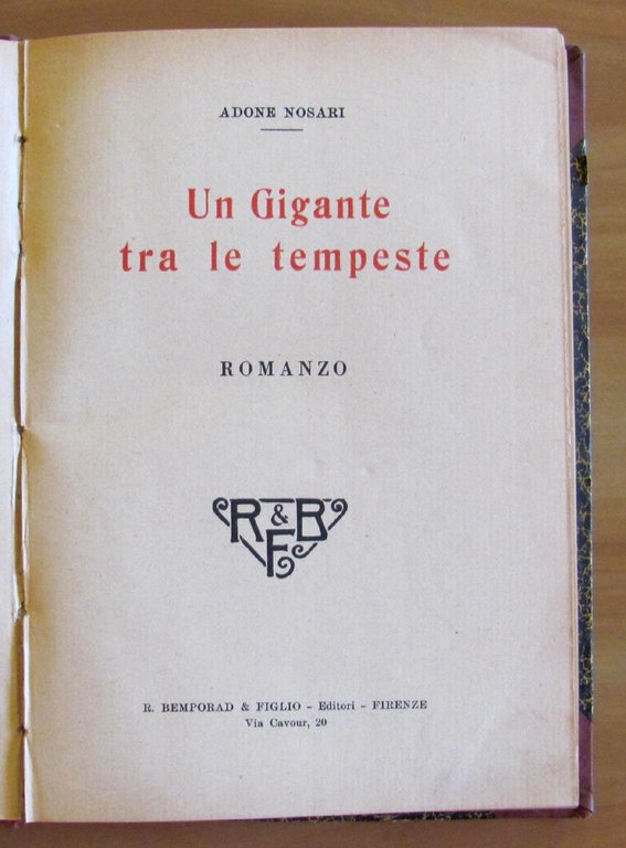 UN GIGANTE TRA LE TEMPESTE