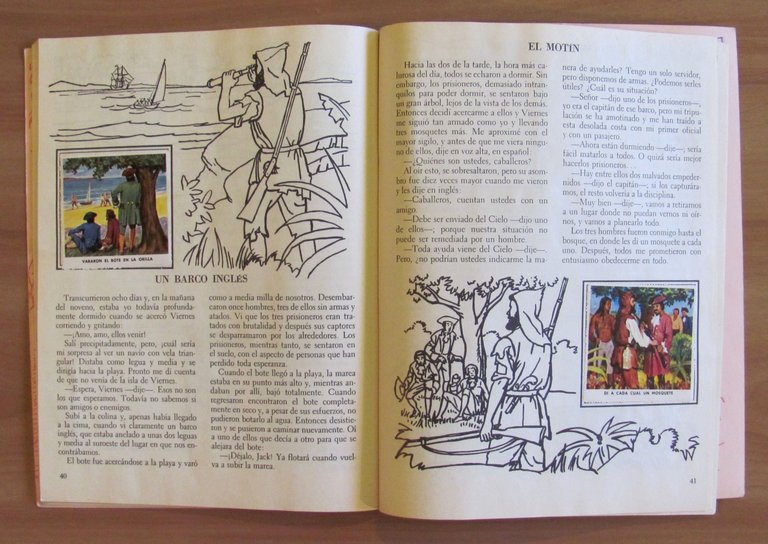 UN LIBRO DE ORO DE ESTAMPAS - ROBINSON CRUSOE - …