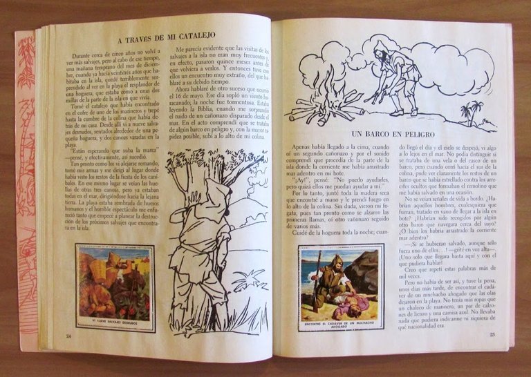 UN LIBRO DE ORO DE ESTAMPAS - ROBINSON CRUSOE - …