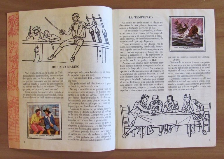 UN LIBRO DE ORO DE ESTAMPAS - ROBINSON CRUSOE - …