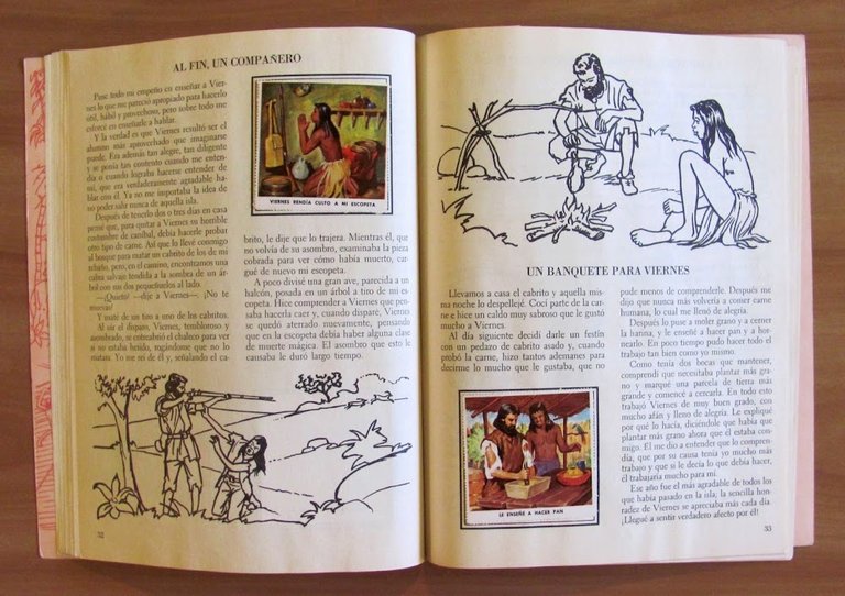 UN LIBRO DE ORO DE ESTAMPAS - ROBINSON CRUSOE - …
