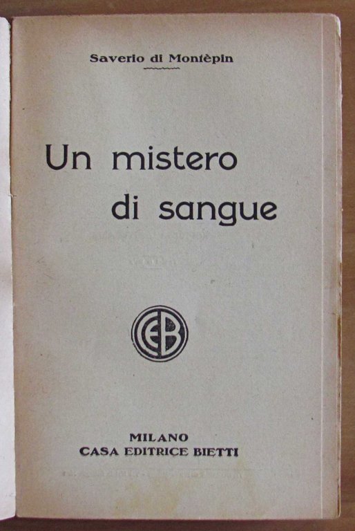 UN MISTERO DI SANGUE, anni '40 | Immagine Gallery 2