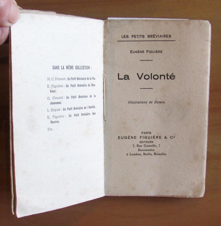 UN PETIT BREVIAIRE DE LA VOLONTE'