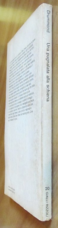 UNA PUGNALATA ALLA SCHIENA - Coll. Gialli Rizzoli N.20