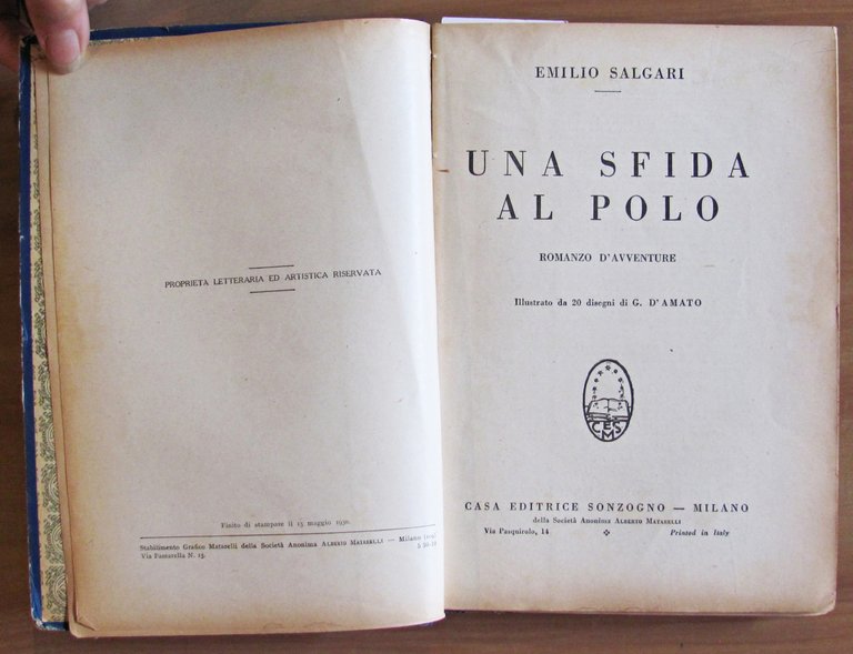 UNA SFIDA AL POLO - ill. D'AMATO, 1930