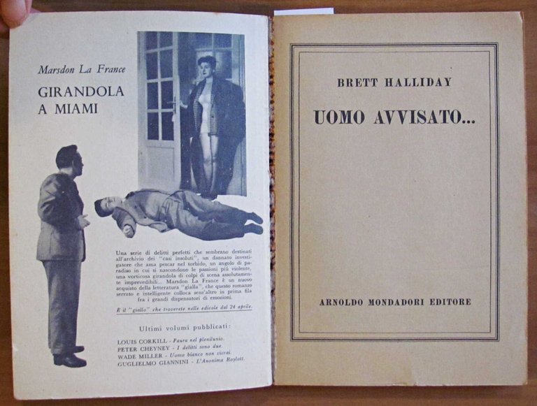 UOMO AVVISATO... - Gialli Mondadori N.272, I ed. 1954 | Immagine Gallery 2