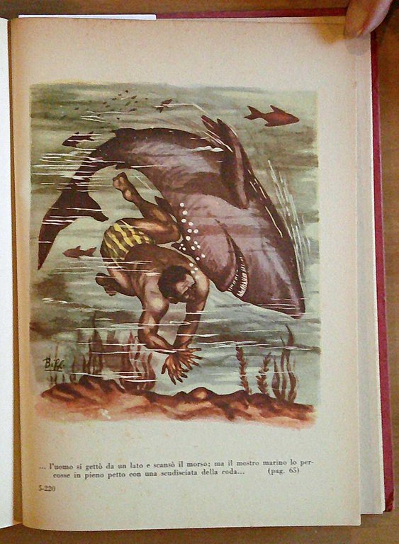 VENTIMILA LEGHE SOTTO I MARI, anni '50 - ill. LIVRAGHI …