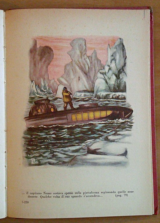 VENTIMILA LEGHE SOTTO I MARI, anni '50 - ill. LIVRAGHI …