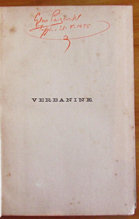 VERBANINE - LETTERE DI APOSTOLO ZERO PELLEGRINO DI COMMERCIO E …