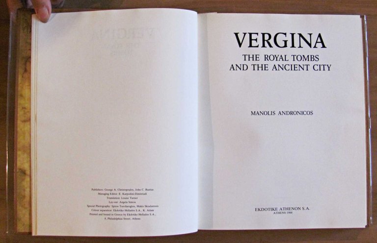 VERGINA The Royal Tombs and the Ancient City, 1984