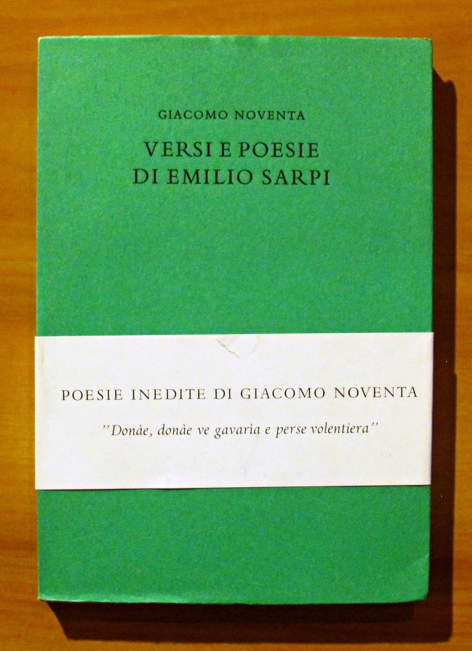 VERSI E POESIE DI EMILIO SARPI. Collana ACQUARIO