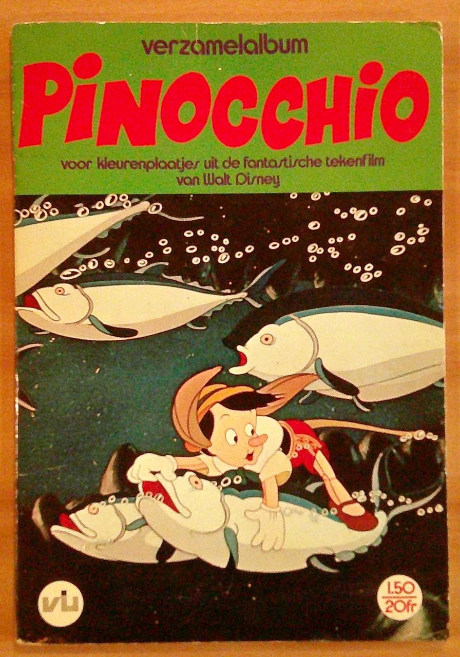 Verzamel Album Figurine PINOCCHIO - Walt Disney, 1973 - COMPLETO …
