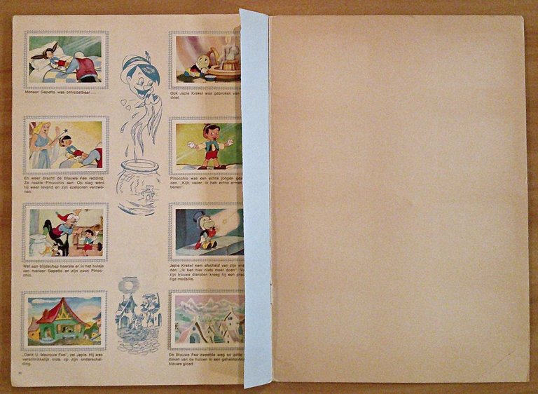 Verzamel Album Figurine PINOCCHIO - Walt Disney, 1973 - COMPLETO …