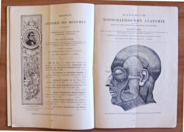 VERZEICHNIS EINER AUSWAL MEDICINISCHER WERKE - Anatomia