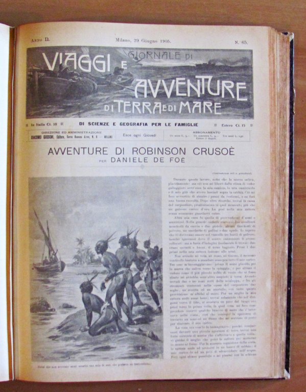 VIAGGI E AVVENTURE DI TERRA E DI MARE - Anno …