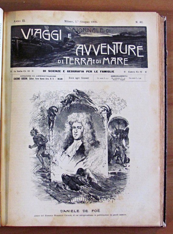 VIAGGI E AVVENTURE DI TERRA E DI MARE - Anno …