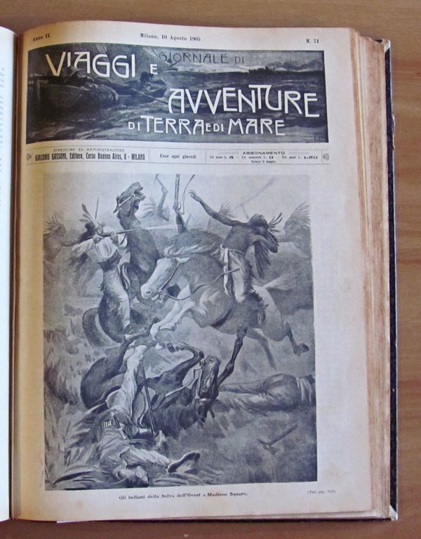 VIAGGI E AVVENTURE DI TERRA E DI MARE - Anno …