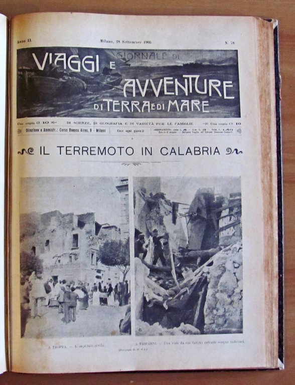VIAGGI E AVVENTURE DI TERRA E DI MARE - Anno …