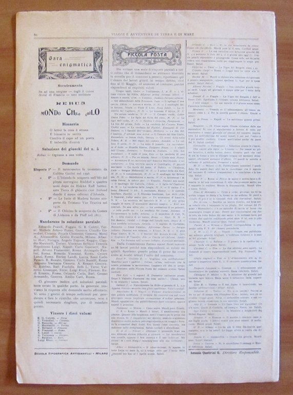 Viaggi e Avventure di Terra e di Mare - Circumnavigazione …