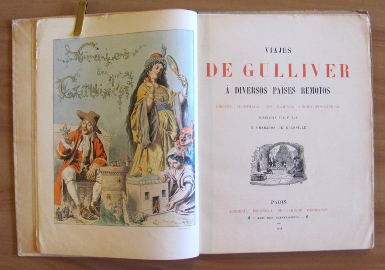 VIAJES DE GULLIVER a diversos paises remotos, 1911 ill. GRANVILLE …