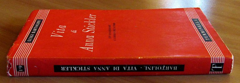 VITA DI ANNA STICKLER. Collana Nuova Bilioteca Italiana N.19