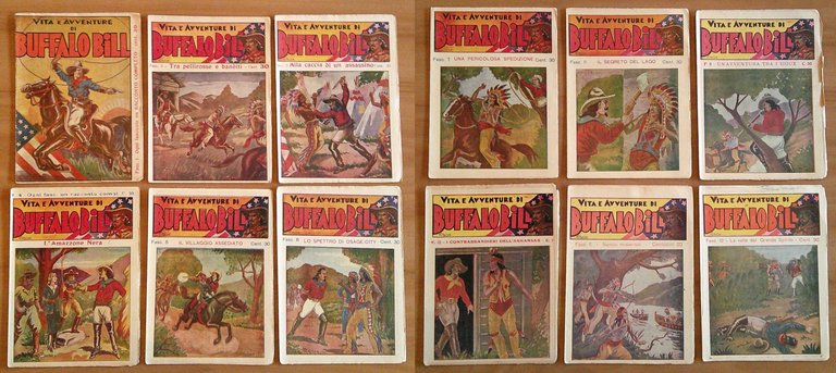 Vita e Avventure di BUFFALO BILL - Serie Completa Fascicoli …