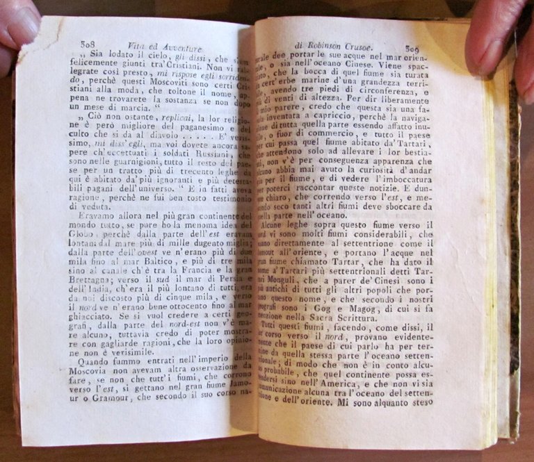 VITA E AVVENTURE DI ROBINSON CRUSOE - Tomo I e …