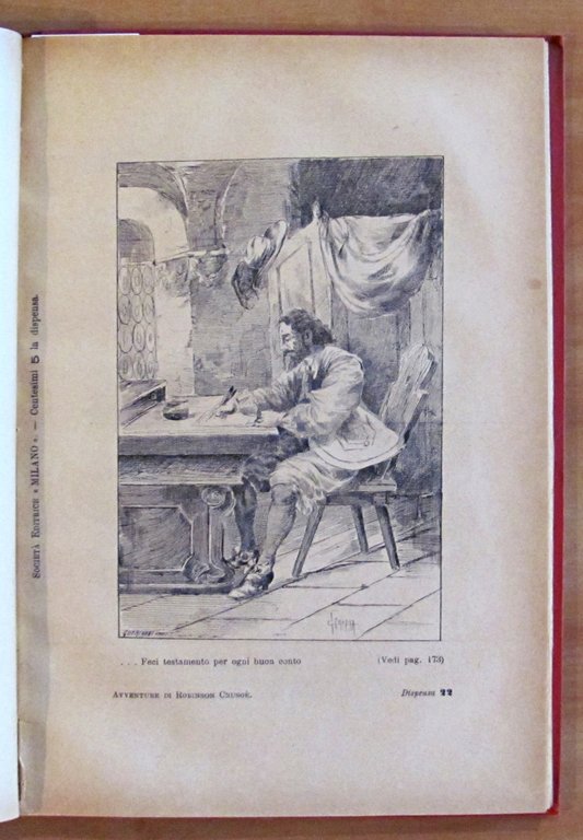 VITA ED AVVENTURE DI ROBINSON CROSUE', 1898 - ill. CROTTA