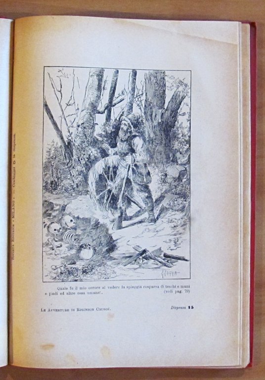 VITA ED AVVENTURE DI ROBINSON CROSUE', 1898 - ill. CROTTA