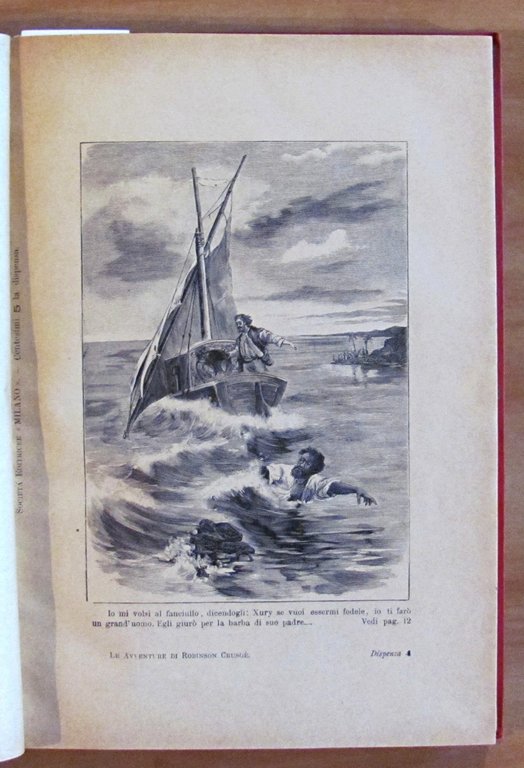 VITA ED AVVENTURE DI ROBINSON CROSUE', 1898 - ill. CROTTA