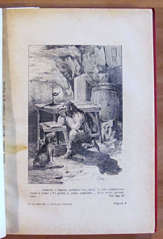 VITA ED AVVENTURE DI ROBINSON CROSUE', 1898 - ill. CROTTA
