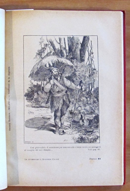 VITA ED AVVENTURE DI ROBINSON CROSUE', 1898 - ill. CROTTA