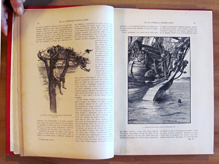 VITA ED AVVENTURE DI ROBINSON CRUSOE, 1902 - ill. PAGET