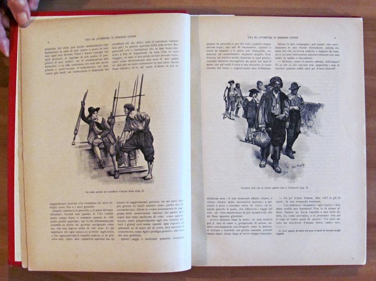 VITA ED AVVENTURE DI ROBINSON CRUSOE, 1902 - ill. PAGET