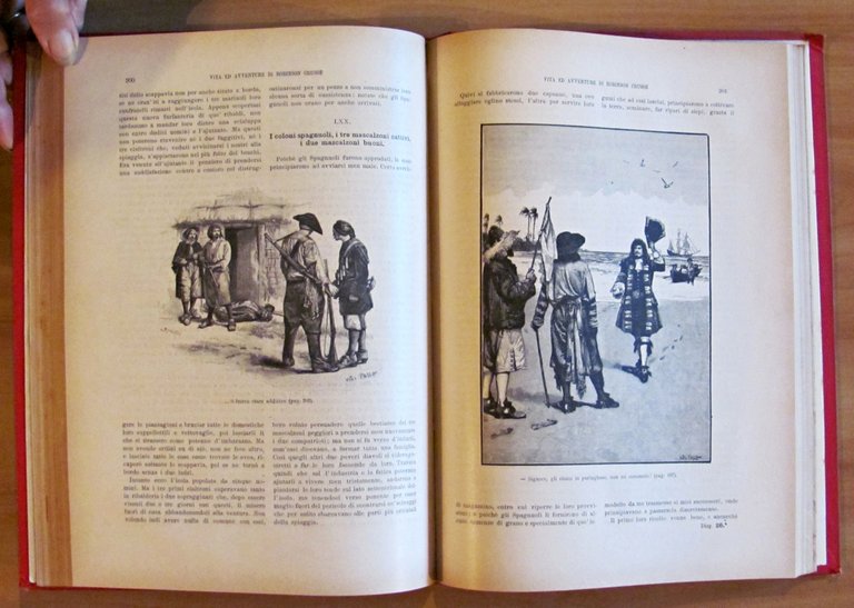 VITA ED AVVENTURE DI ROBINSON CRUSOE, 1902 - ill. PAGET