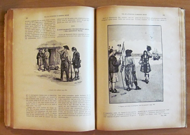 VITA ED AVVENTURE DI ROBINSON CRUSOE', 1910 - ill. PAGET