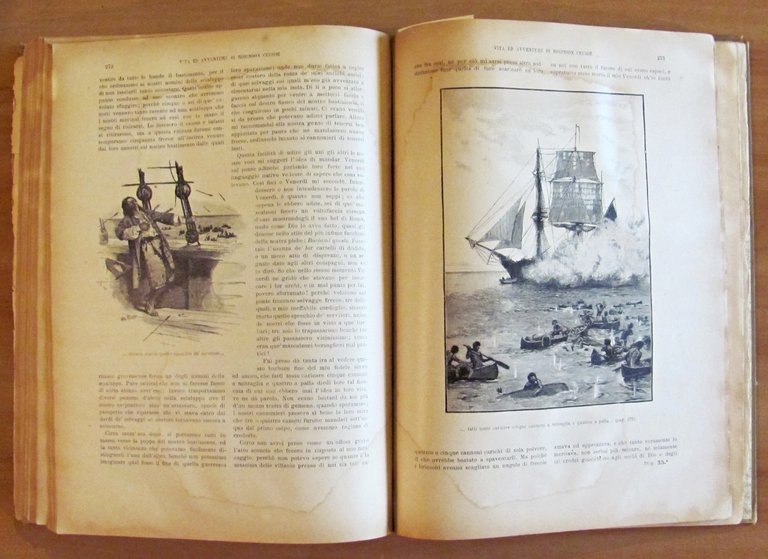 VITA ED AVVENTURE DI ROBINSON CRUSOE', 1910 - ill. PAGET