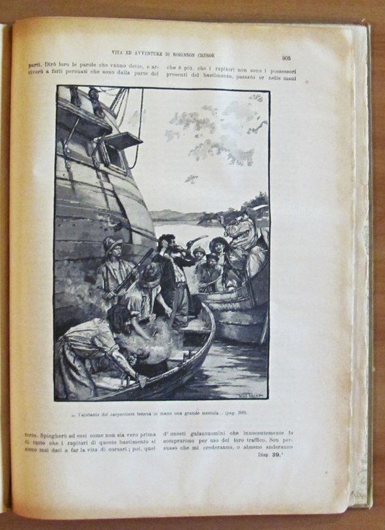 VITA ED AVVENTURE DI ROBINSON CRUSOE', 1910 - ill. PAGET