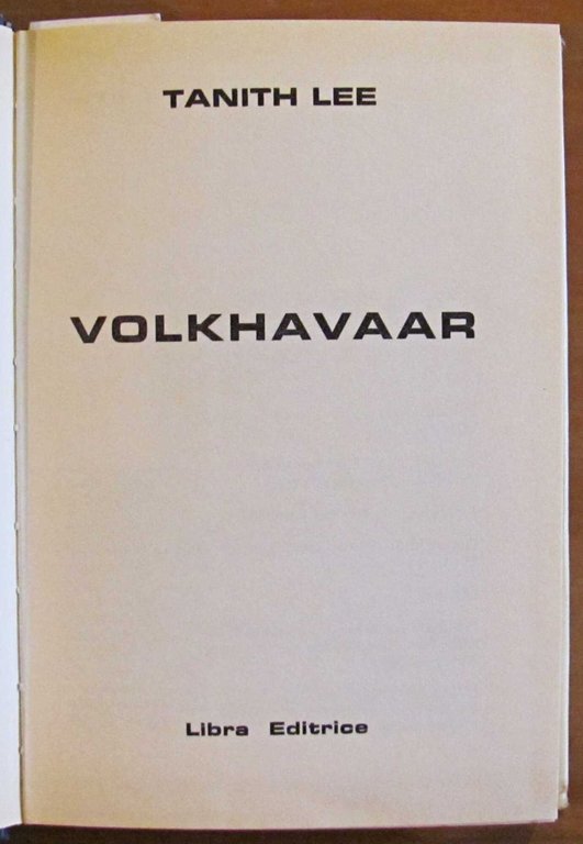 VOLKHAVAAR, I ed. 1978 - Collana Gli Slan